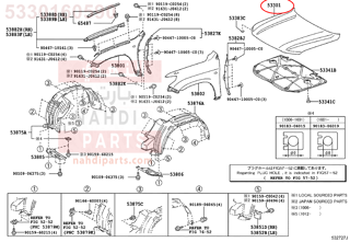 5330160590,HOOD SUB-ASSY,كبوت كامل - بونيت 