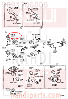 9091706005,GASKET, EXHAUST PIPE,وجه  