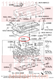 111010H021,HEAD SUB-ASSY, CYLINDER,راس مكينة 