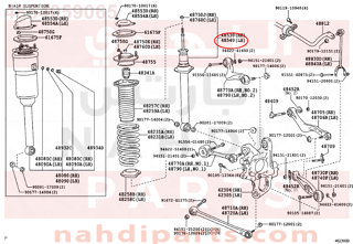 4854059065,ABSORBER ASSY, SHOCK, REAR LH,مساعد خلفى يسار  