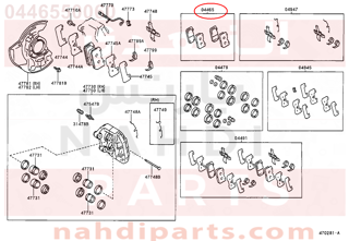 0446550060,PAD KIT, DISC BRAKE, FRONT,قماش فرامل أمامي