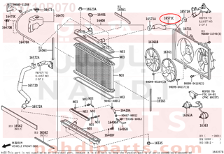 165710P070,HOSE, RADIATOR, NO.1,خرطوش ماء فوق 