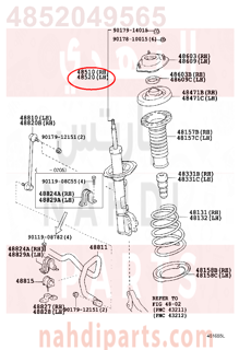 4852049565,FRONT LEFT SHOCK ABSORBER ,مساعد أمامي يسار