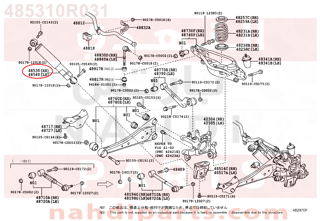 485310R031,ABSORBER ASSY, SHOCK, REAR RH,مساعد خلفى يمين 