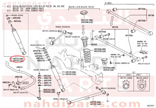 4853069175,ABSORBER ASSY, SHOCK, REAR RH,مساعد خلفى يمين 