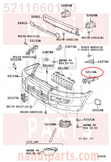 5211660140,SUPPORT, FRONT BUMPER SIDE, LH,قاعدة صدام امامي يسار