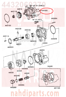 4432060370,PUMP ASSY, VANE,طرمبة دركسون  