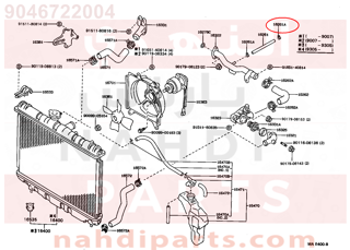 9046722004,CLAMP OR CLIP, HOSE(FOR WATER BY-PASS HOSE),قفيز 