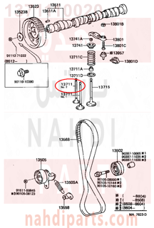 1371110020,VALVE, INTAKE,بلف 