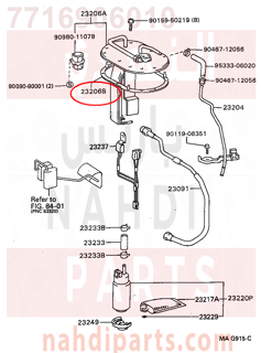 7716906010,GASKET, FUEL PUMP BRACKET,وجه  