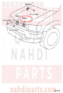 8652035050,HORN ASSY, LOW PITCHED,Hاو N   LOW ضارية