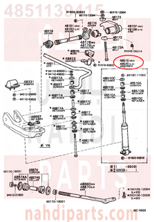 4851139415,ABSORBER ASSY, SHOCK, FRONT RH,مساعد أمامي يمين