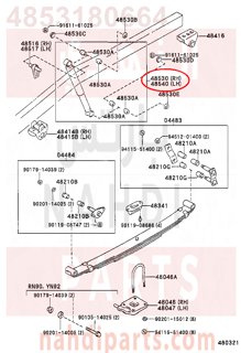 4853180664,ABSORBER ASSY, SHOCK, REAR RH,مساعد خلفى يمين 