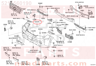 5211560190,SUPPORT, FRONT BUMPER SIDE, RH,قاعدة صدام امامى يمين