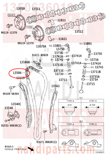 1350636010,CHAIN SUB-ASSY,جنزير مكينه كبير