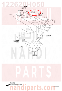 122620H050,HOSE, VENTILATION, NO.2,خرطوش تبخير الزيت - الصغير