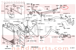 1626135010,HOSE, WATER BY-PASS,خرطوم المبرد  الرديتر 