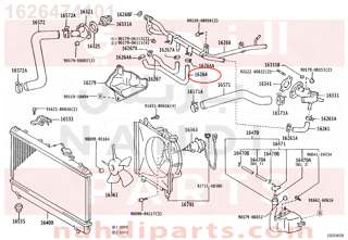 1626474101,HOSE, WATER BY-PASS, NO.2,خرطوم المبرد  الرديتر 