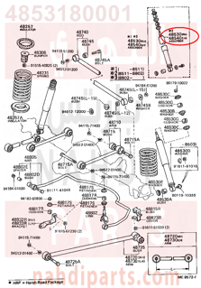 4853180001,ABSORBER ASSY, SHOCK, REAR RH,مساعد خلفى يمين 