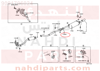 9091706024,GASKET, EXHAUST PIPE, CENTER,وجه  