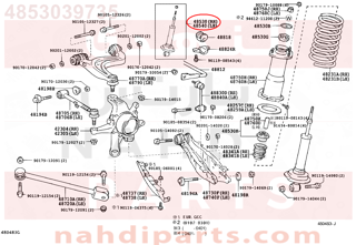 4853039735,ABSORBER ASSY, SHOCK, REAR RH,مساعد خلفى يمين 