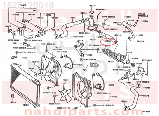 1626120010,HOSE, WATER BY-PASS, NO.1,خرطوم المبرد  الرديتر 