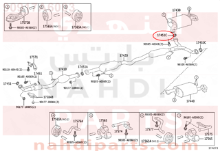 90917A6003,GASKET, EXHAUST PIPE, NO.3,وجه  