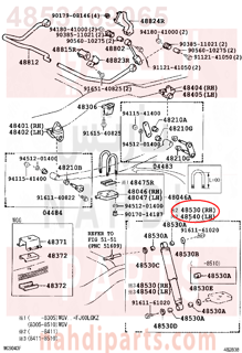 4853169065,ABSORBER ASSY, SHOCK, REAR RH,مساعد خلفى يمين 