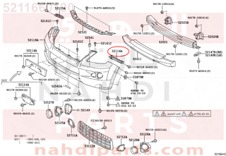 5211660190,SUPPORT, FRONT BUMPER SIDE, LH,قاعدة صدام امامي يسار