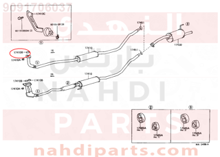 9091706037,GASKET, EXHAUST PIPE,وجه  