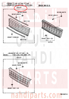 5311129155,GRILLE SUB-ASSY, RADIATOR,شبك أمامي - شبك كبوت