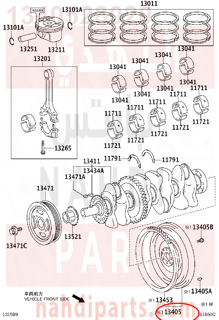 1340528020,FLYWHEEL SUB-ASSY,حذاف 