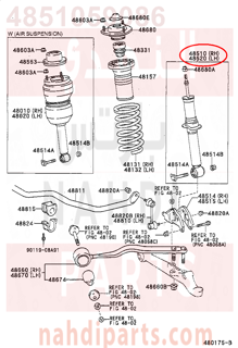 4851059086,ABSORBER ASSY, SHOCK, FRONT RH,مساعد أمامي يمين