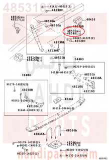 4853109230,ABSORBER ASSY, SHOCK, REAR RH,مساعد خلفى يمين 