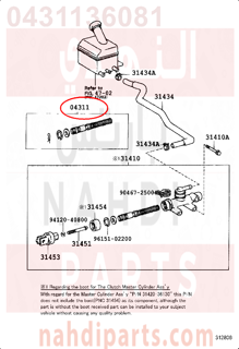 0431136081,CYLINDER KIT, CLUTCH MASTER, اصلاح علبة كلتش 