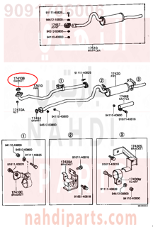 9091706006,GASKET, EXHAUST PIPE,وجه  