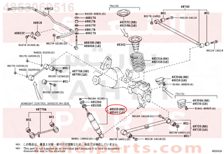 4853069516,ABSORBER ASSY, SHOCK, REAR RH,مساعد خلفي