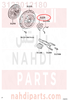 3123012180,BEARING ASSY, CLUTCH RELEASE,ملحقات الجربكس 