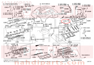 112140P030,GASKET, CYLINDER HEAD COVER, NO.2,وجه  