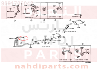 9091706042,GASKET, EXHAUST PIPE,وجه  