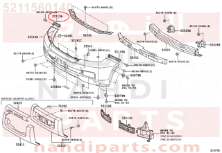 5211560140,SUPPORT, FRONT BUMPER SIDE, RH,قاعدة صدام امامى يمين