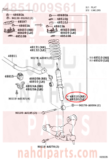 4851009S61,FRONT RIGHT SHOCK ABSORBER ,مساعد أمامي يمين