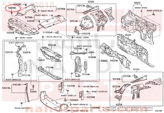 5325948010,CLIP, RADIATOR SUPPORT TO FRAME SEAL,كلبس 