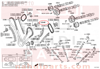 135520S010,GASKET(FOR CHAIN TENSIONER),وجه  