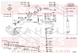 4851139695,ABSORBER ASSY, SHOCK, FRONT RH,مساعد أمامي يمين