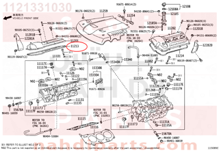 1121331030,GASKET, CYLINDER HEAD COVER,وجه غطا بلوف 