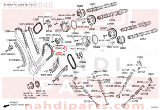 1354038040,TENSIONER ASSY, CHAIN, NO.1,شداد جنزيز مكينه - بلف شداد جنزير