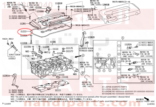 112130H040,GASKET, CYLINDER HEAD COVER,وجه غطا بلوف 