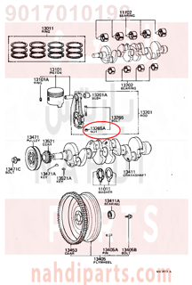 9017010198,NUT, HEXAGON(FOR CONNECTING ROD BOLT),صامولة 