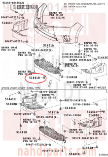 90119T0144,BOLT, W/WASHER(FOR ENGINE UNDER COVER),مسمار